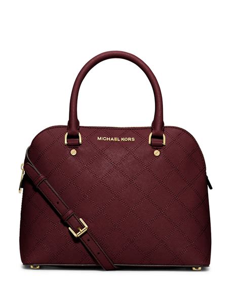 michael kors cindy medium dome satchel red|Amazon.com: Michael Kors Cindy.